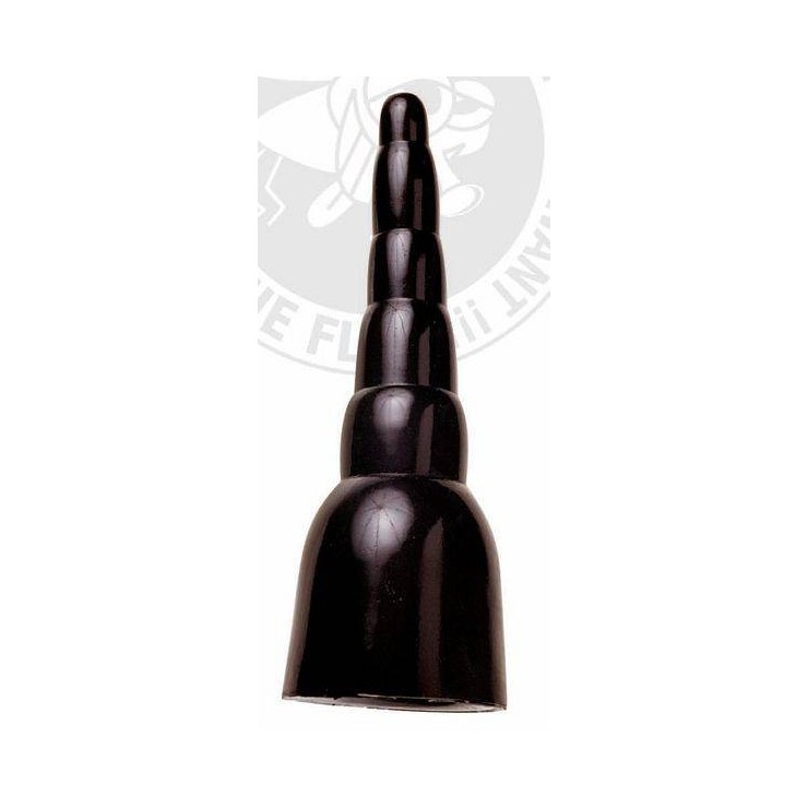 DILDO ALL BLACK NERO IN GOMMA 32 CM           2