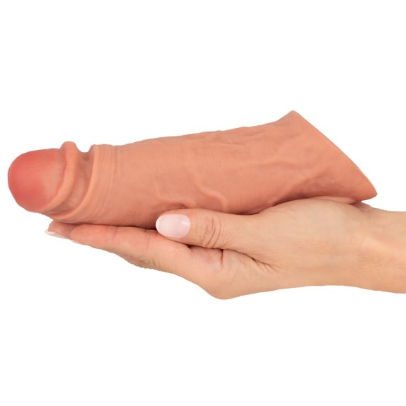 PROLUNGA REALISTICA VIBRANTE CON TELECOMANDO PER ALLUNGARE IL PENE DI 6,5 CM