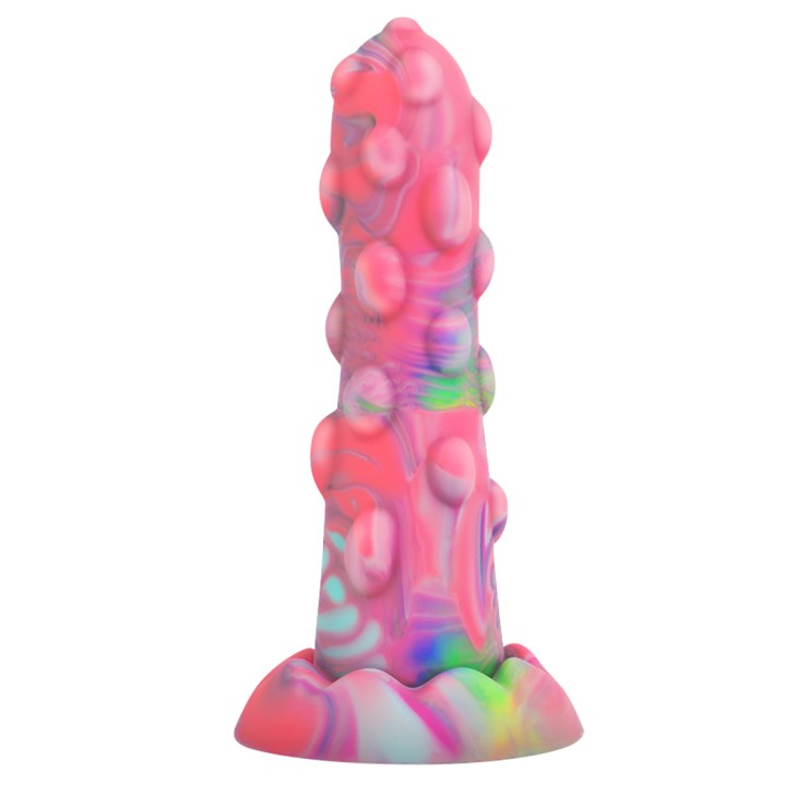 MINI DILDO MONSTAR NIXIE COLORATO CON RILIEVI E VENTOSA 15CM