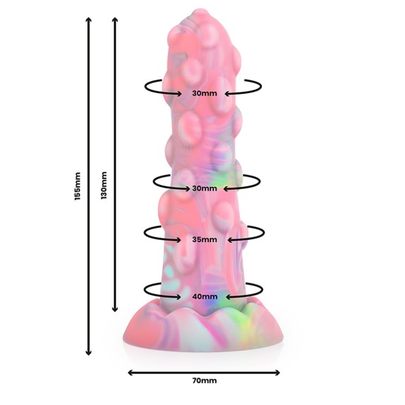 copy of MINI DILDO MONSTAR NIXIE COLORATO CON RILIEVI E VENTOSA