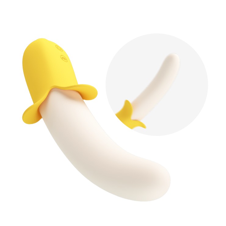 BANANA GEEK VIBRATORE PUNTO G CON MOVIMENTO SU E GIÙ 2