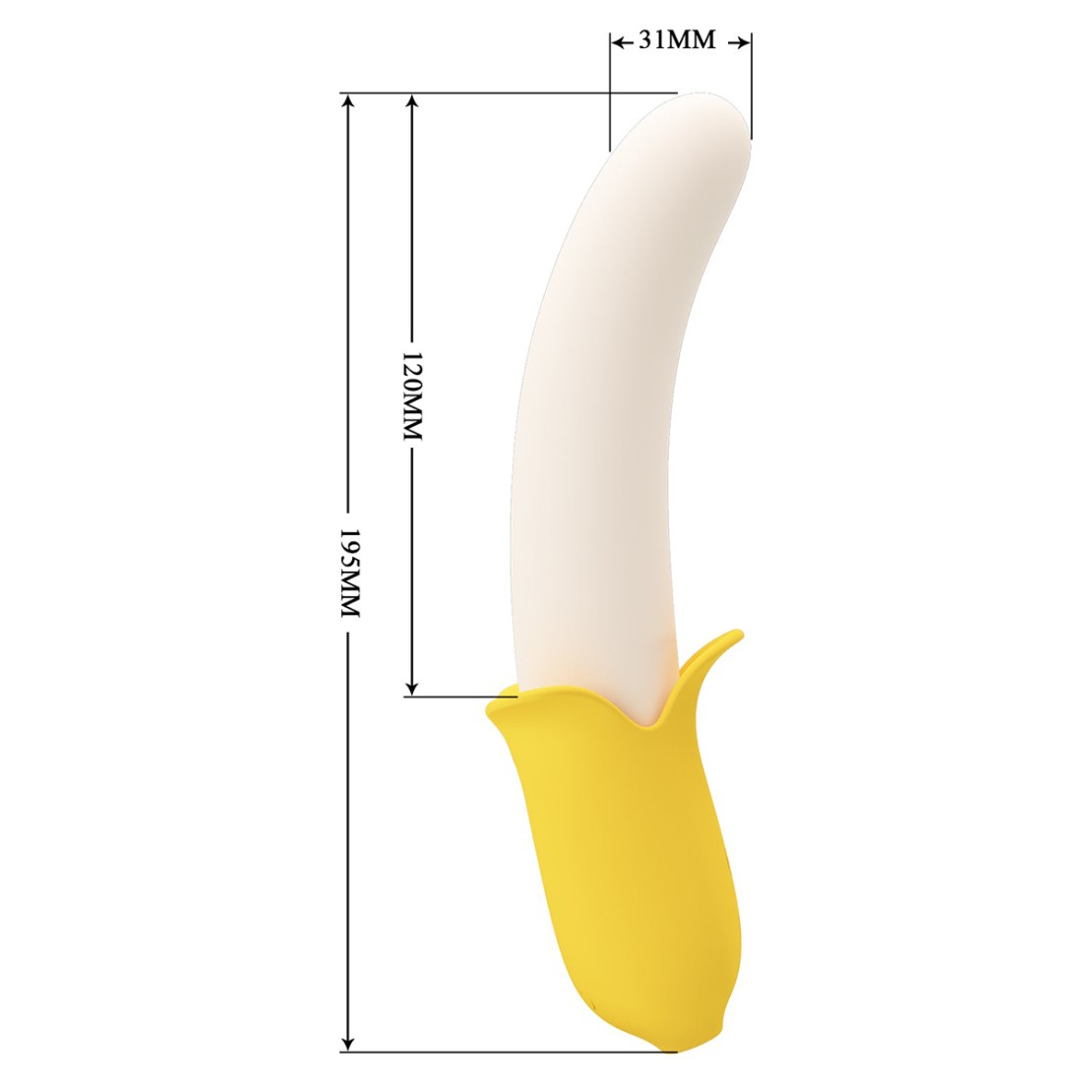 BANANA GEEK VIBRATORE PUNTO G CON MOVIMENTO SU...