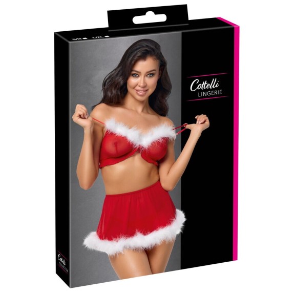 BABBA NATALE SET 3 PEZZI PER DONNA IN TULLE CON GONNA