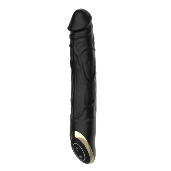SEX TOY FALLO VIBRANTE IN SILICONE MORBIDO NERO TERRY USB