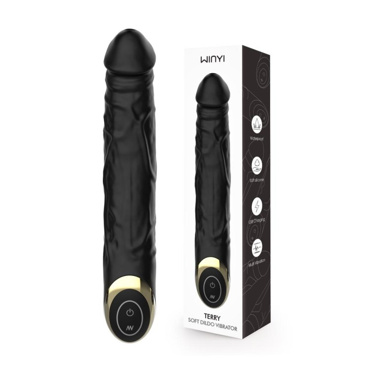 copy of FALLO VIBRANTE IN SILICONE MORBIDO NERO TERRY SEX...