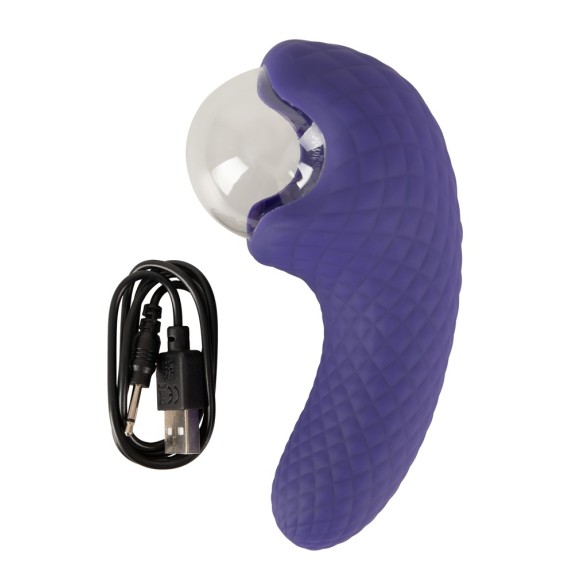 VIBRATORE CON DOPPIO MOTORE ESTERNO E INTERNO CON SFERA AL PLASMA RISCALDANTE