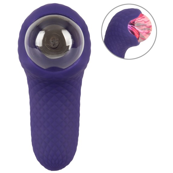 VIBRATORE CON DOPPIO MOTORE ESTERNO E INTERNO CON SFERA AL PLASMA RISCALDANTE