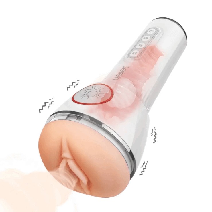 MASTURBATORE AUTOMATICO A FORMA DI VAGINA CON VIBRAZIONE,...