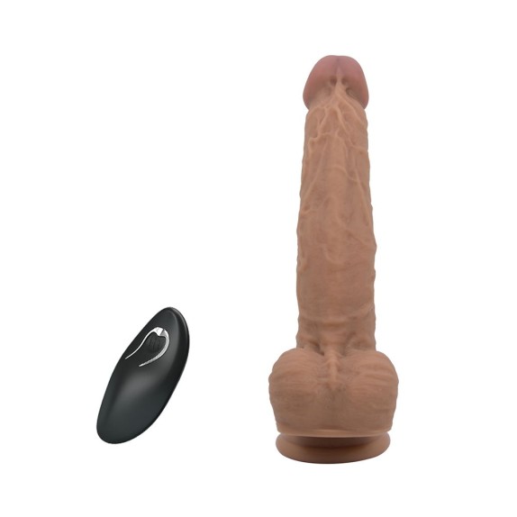 VIBRATORE DILDO REALISTICO CON MOVIMENTO SU E GIÙ CON TELECOMANDO JONATHAN