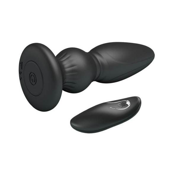 TAPPO ANALE VIBRANTE 12,5 CM CON TELECOMANDO DEEP VIBE RICARICABILE