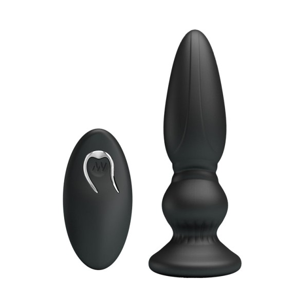 TAPPO ANALE VIBRANTE 12,5 CM CON TELECOMANDO DEEP VIBE RICARICABILE
