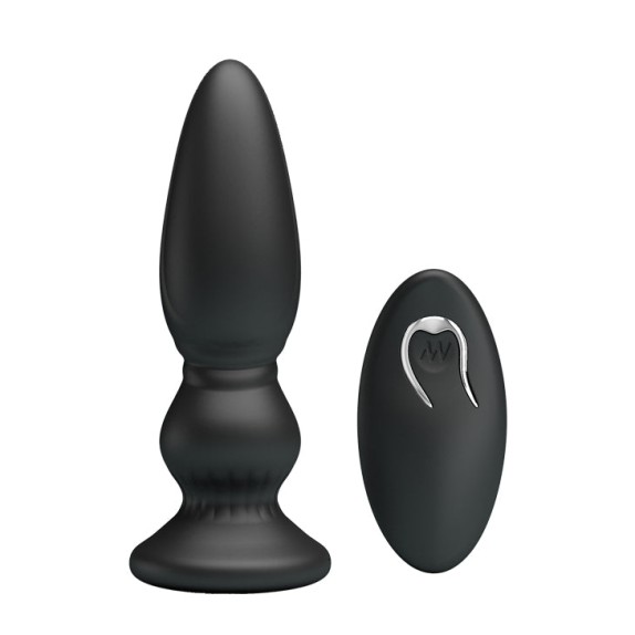 TAPPO ANALE VIBRANTE 12,5 CM CON TELECOMANDO DEEP VIBE RICARICABILE