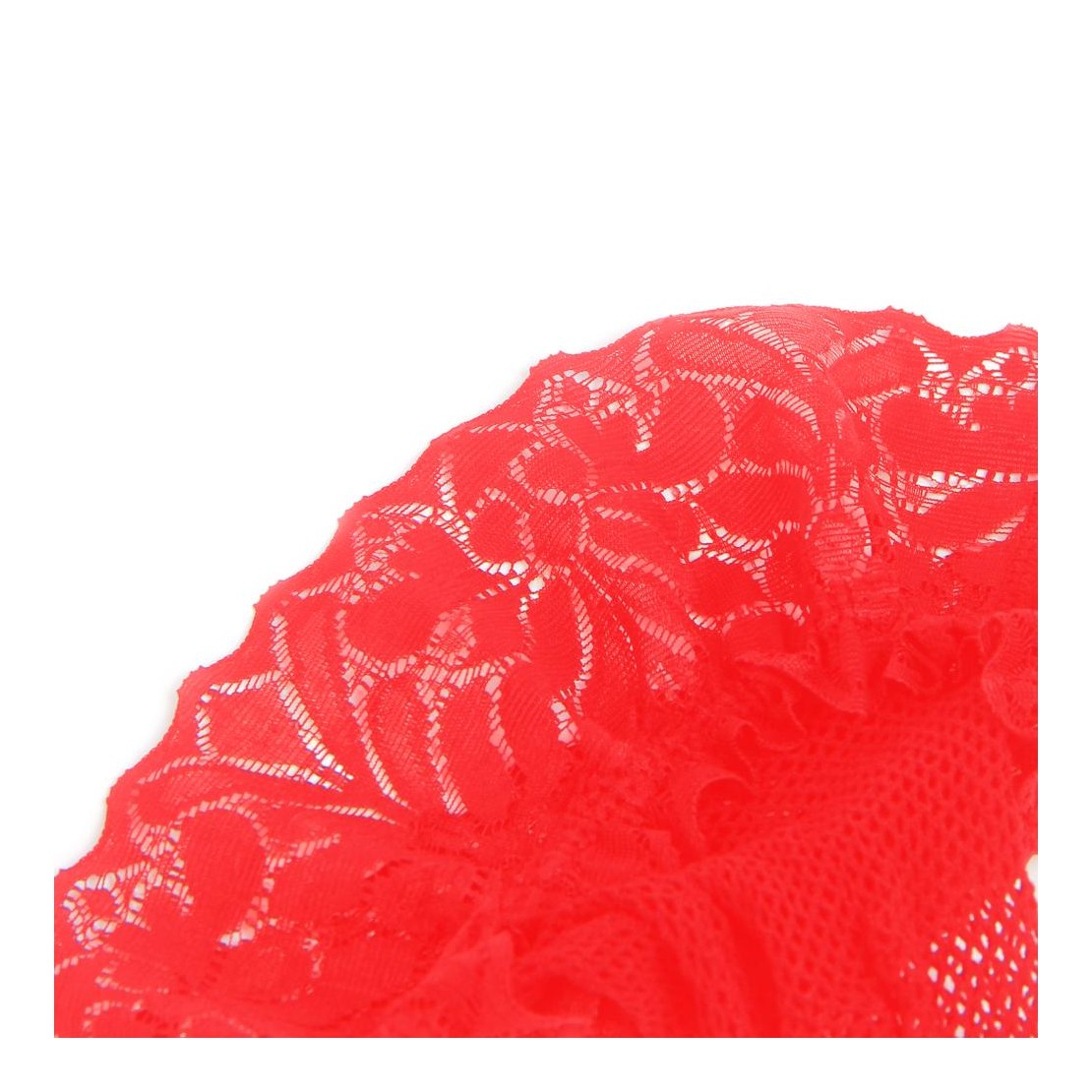 CALZE AUTOREGGENTI ROSSE SEXY PER DONNA A RETE...