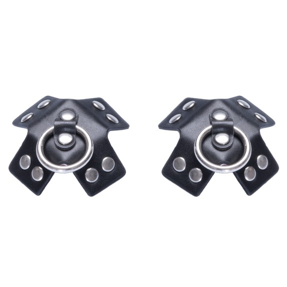 COPRICAPEZZOLI A FORMA DI CROCE CON BORCHIE METALLICHE E ANELLO