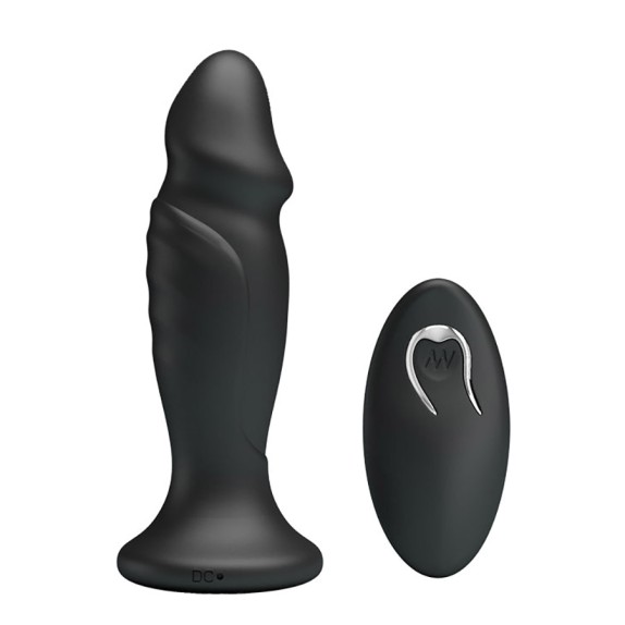 SEX TOY TAPPO ANCHE ANALE VIBRANTE CON TELECOMANDO BLACK BLISS RICARICABILE
