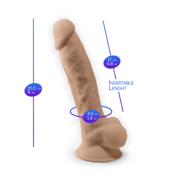 FALLO REALISTICO VIBRANTE IN SILICONE CON TELECOMANDO SILEXD