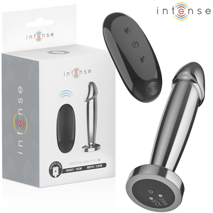PLUG ANALE IN METALLO VIBRANTE CON TELECOMANDO VARIE MISURE