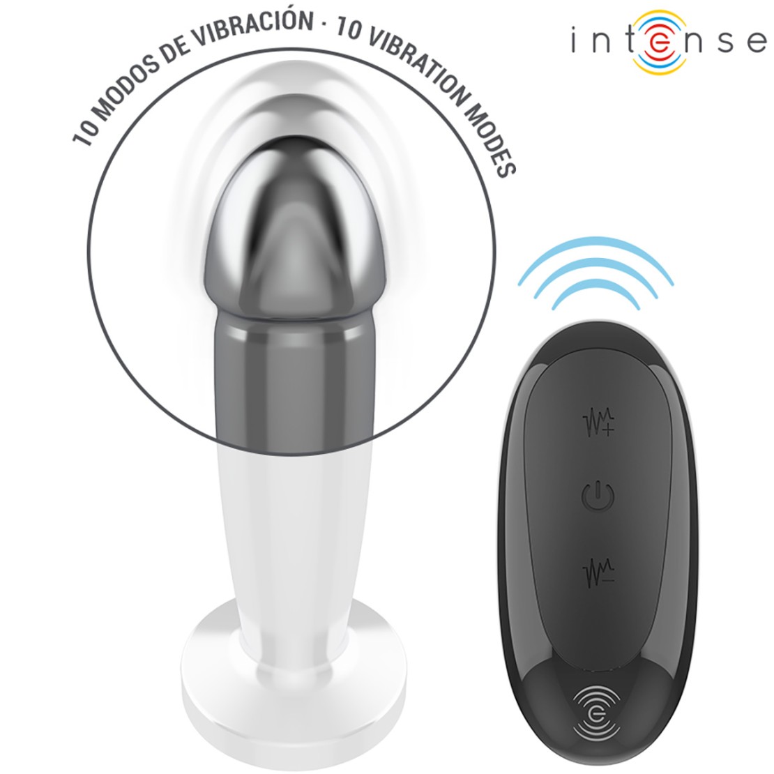 PLUG ANALE IN METALLO VIBRANTE CON TELECOMANDO...