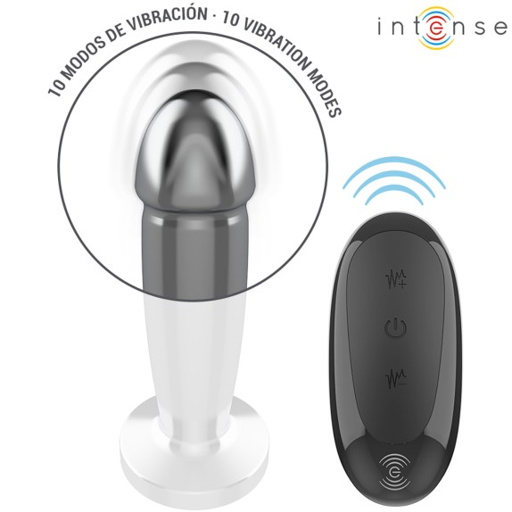 PLUG ANALE IN METALLO VIBRANTE CON TELECOMANDO VARIE MISURE