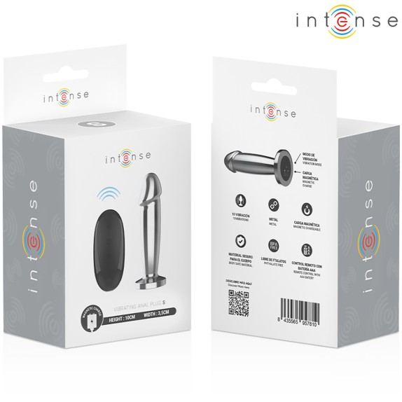 PLUG ANALE IN METALLO VIBRANTE CON TELECOMANDO VARIE MISURE
