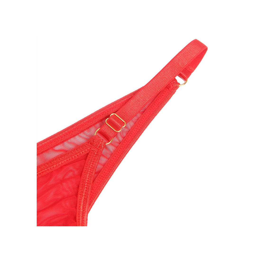 COMPLETO INTIMO SEXY CON REGGISENO ROSSO CUORI...