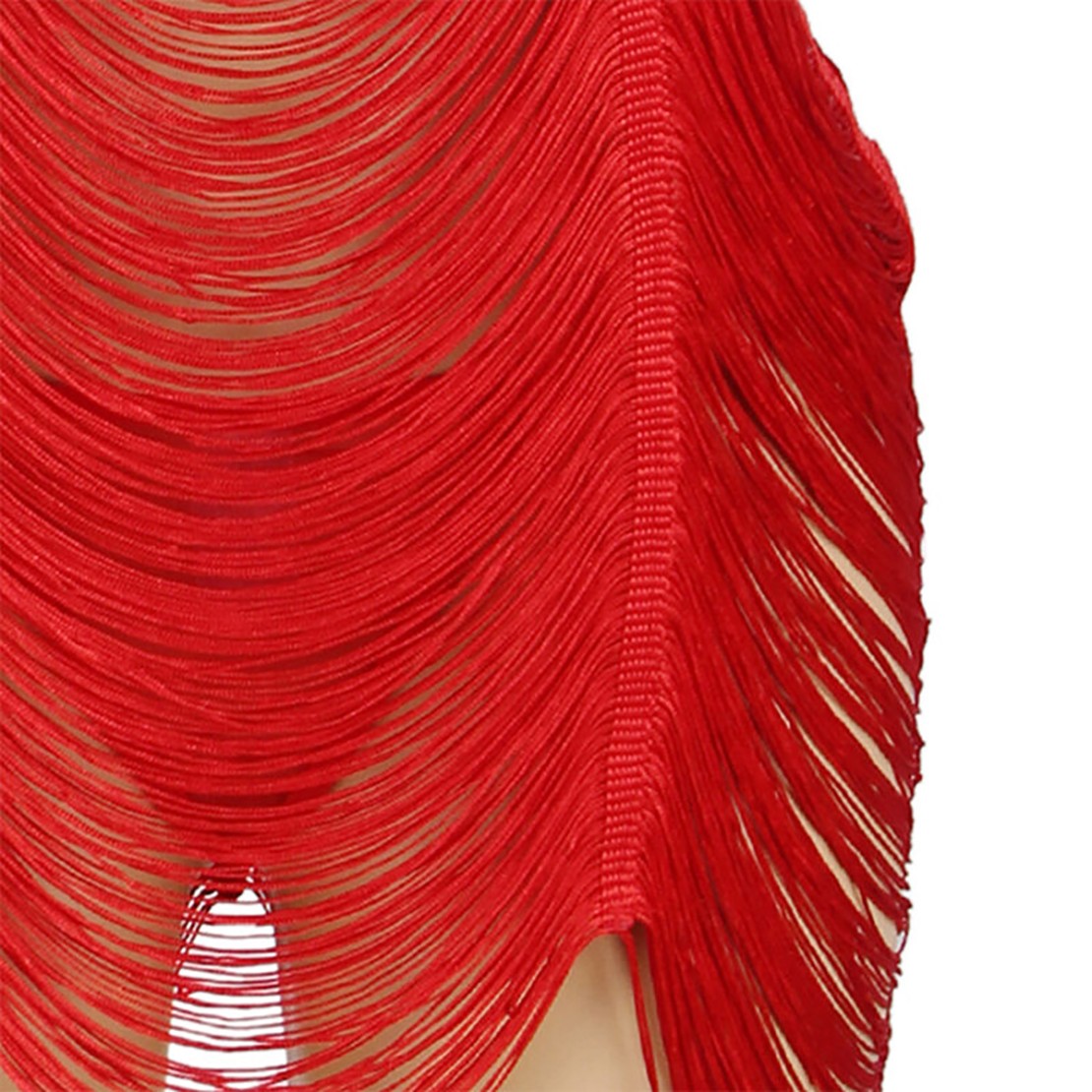 MINI ABITO ROSSO SEXY PER DONNA IN TESSUTO A...