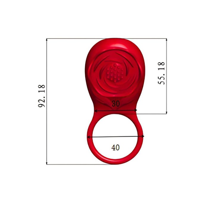 ANELLO VIBRANTE A FORMA DI ROSA PER GIOCHI DI COPPIA SEXY 2