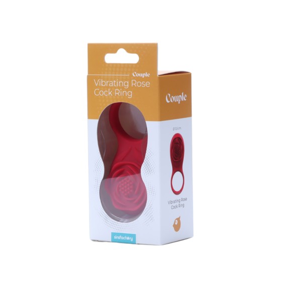 ANELLO VIBRANTE A FORMA DI ROSA PER GIOCHI DI COPPIA SEXY