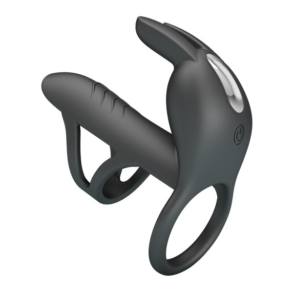 ANELLO VIBRANTE DOPPIO PER STIMOLAZIONE INTERNA ED ESTERNA
