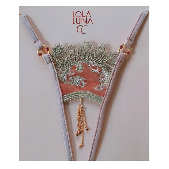 copy of PERIZOMA APERTO SEXY PER DONNA ROSA ANTICO CON PENDENTI DI QUALITA' ROMELIE