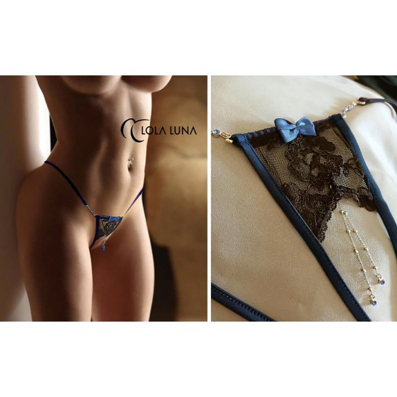 copy of PERIZOMA SEXY PER DONNA APERTO IN RETINA DI QUALITA' CON PENDENTE LOLA LUNA