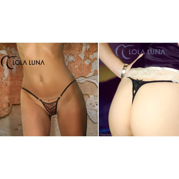 copy of PERIZOMA MINI SEXY RICAMATO PER DONNA DI QUALITA' CON CATENELLA LOLA LUNA