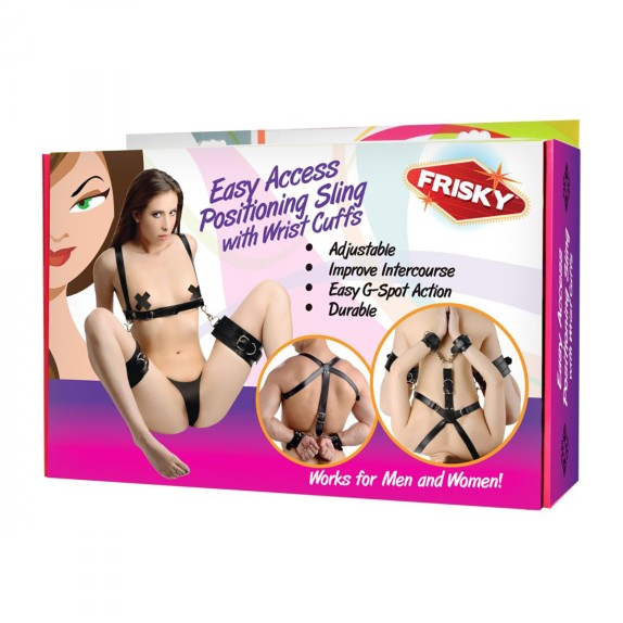 COSTRITTIVO BRACCIA GAMBE REGOLABILE IN ECOPELLE FRISKY