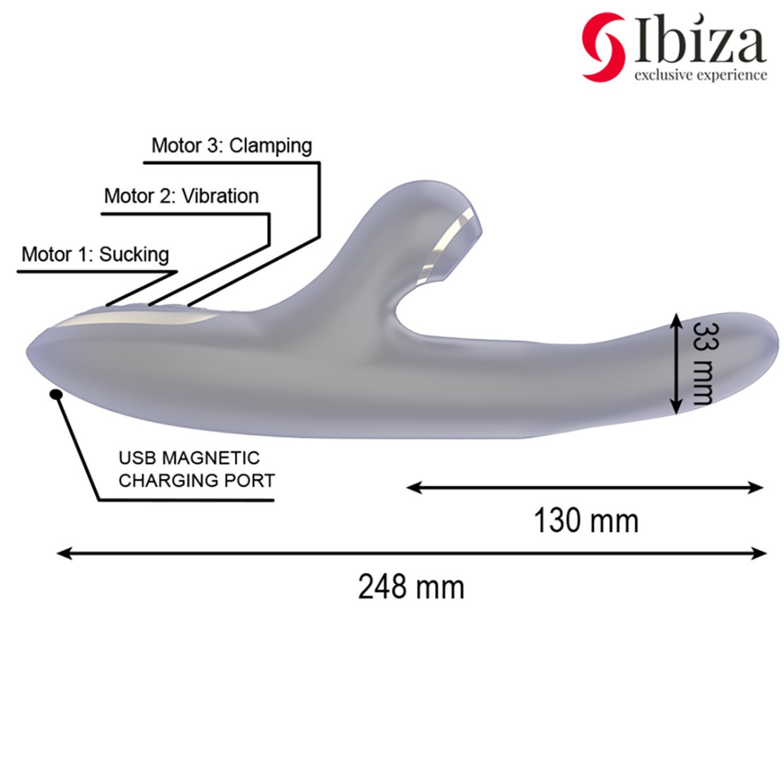 VIBRATORE RABBIT CON MOVIMENTO APETURA INTERNA...