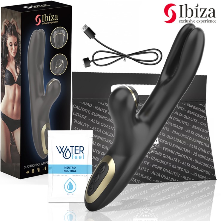 VIBRATORE RABBIT CON MOVIMENTO APETURA INTERNA E SUZIONE...
