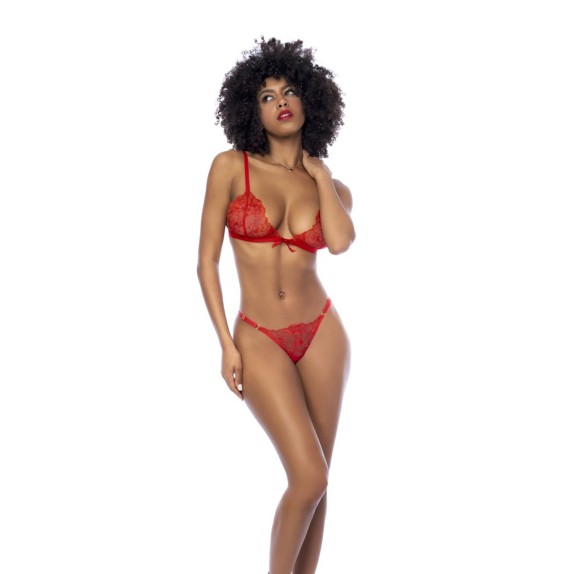 copy of COMPLETO 2 PEZZI INTIMO SEXY PER DONNA IN PIZZO ROSSO MAPALE'