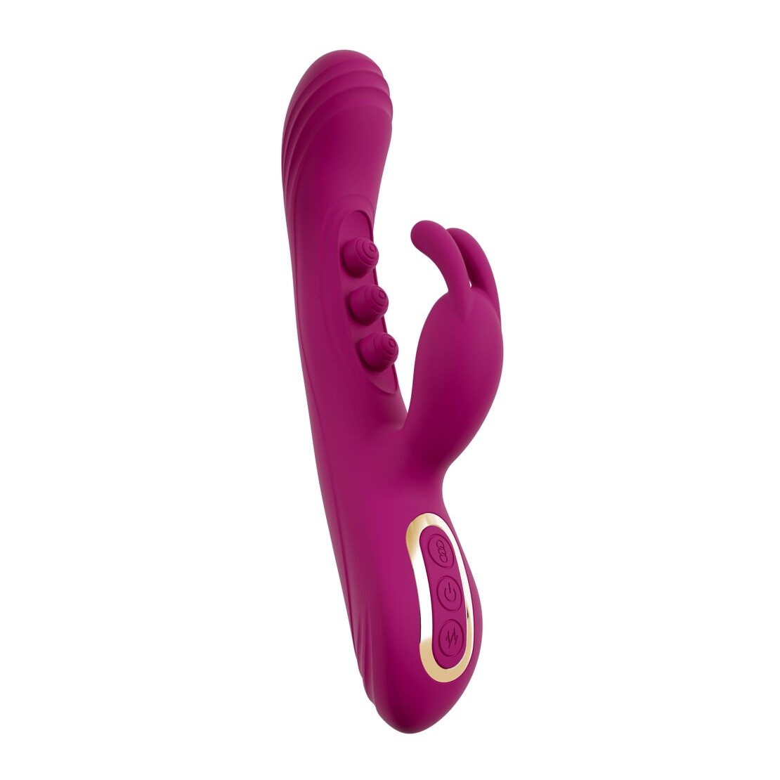 VIBRATORE RABBIT 2IN1 CON PALLINE INTERNE PER...