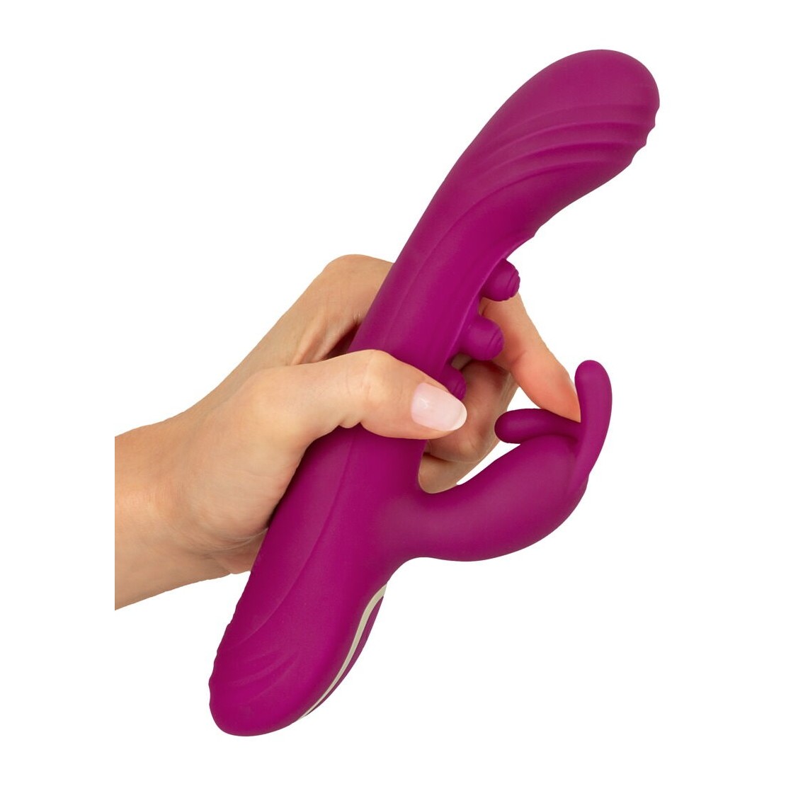 VIBRATORE RABBIT 2IN1 CON PALLINE INTERNE PER...