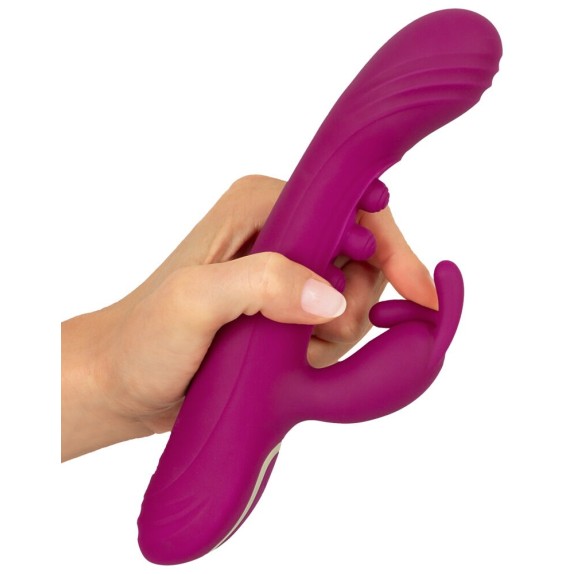 VIBRATORE RABBIT 2IN1 CON PALLINE INTERNE PER SQUIRTING