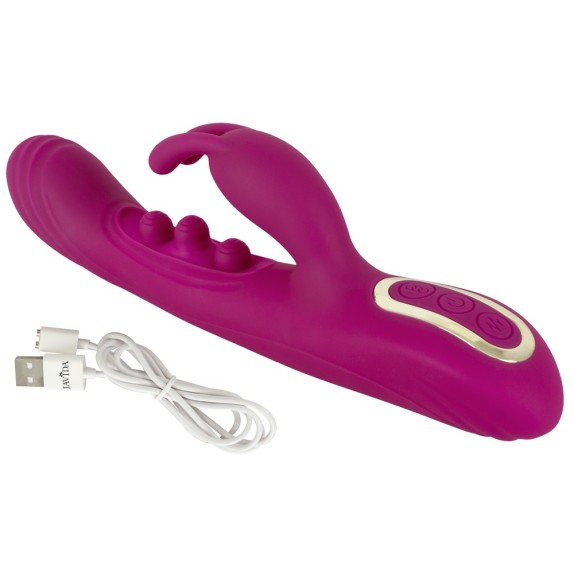 VIBRATORE RABBIT 2IN1 CON PALLINE INTERNE PER SQUIRTING