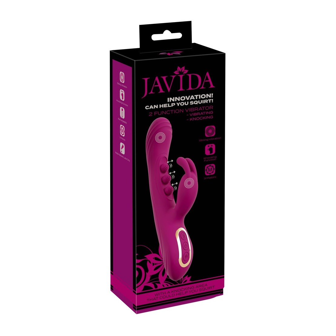 VIBRATORE RABBIT 2IN1 CON PALLINE INTERNE PER...