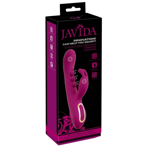 VIBRATORE RABBIT 2IN1 CON PALLINE INTERNE PER SQUIRTING