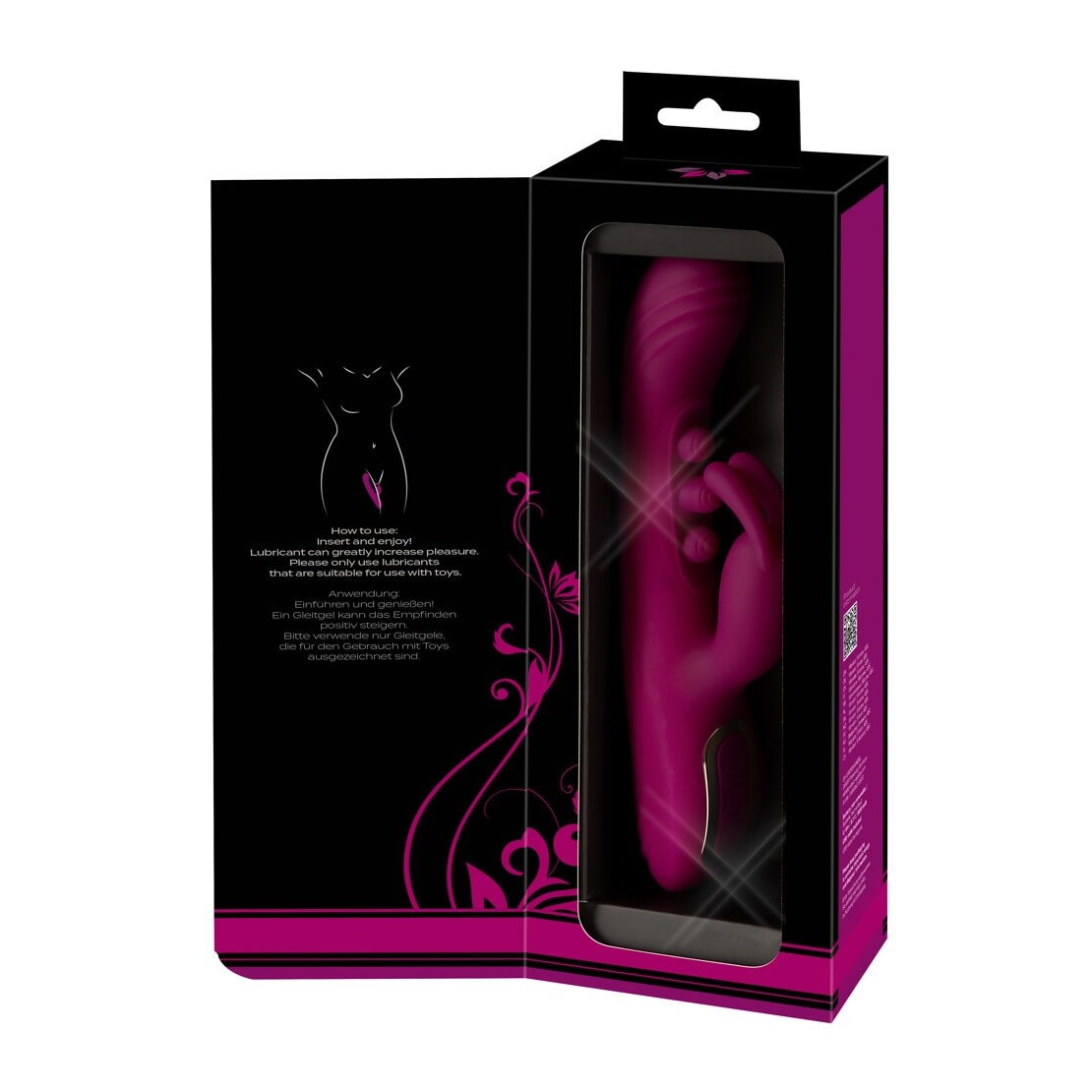 VIBRATORE RABBIT 2IN1 CON PALLINE INTERNE PER...