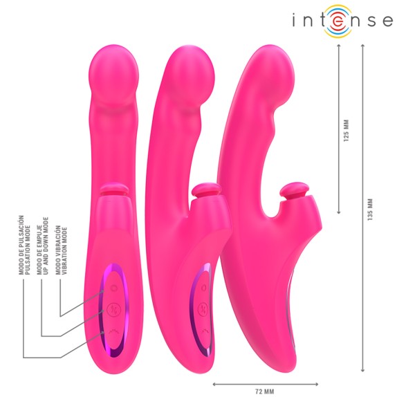 RABBIT VIBRATORE 3IN1 SEX TOY PER DONNA CON VIBRAZIONE E MOVIMENTI EMI